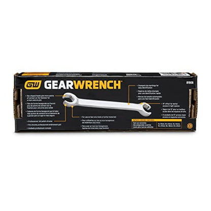GEARWRENCH 6 Pc. Flare Nut Wrench Set, Metric - 81906 - size: 6-piece kit, style: Metric