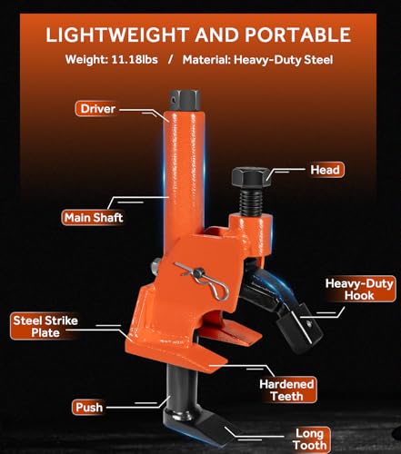 Yoursme Manual Tire Bead Breaker with Rubber Pad Protector – 38"-42" Tires Changer Tool Fits for ATVs, UTVs, Tractors, Trucks, Golf Cart, RV, Cars, Bus & More | Heavy-Duty Tire Repair Tool