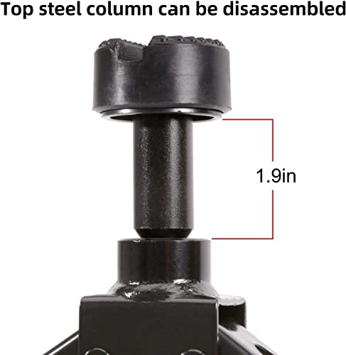 Steel Scissor Jack for Car 1.8 Ton Oversized Base, Portable, Ideal for SUV and Auto, Tire Changing Kit, Ratchet Handle Saving Strength Design (1.8 Ton) - style: Scissor Jack