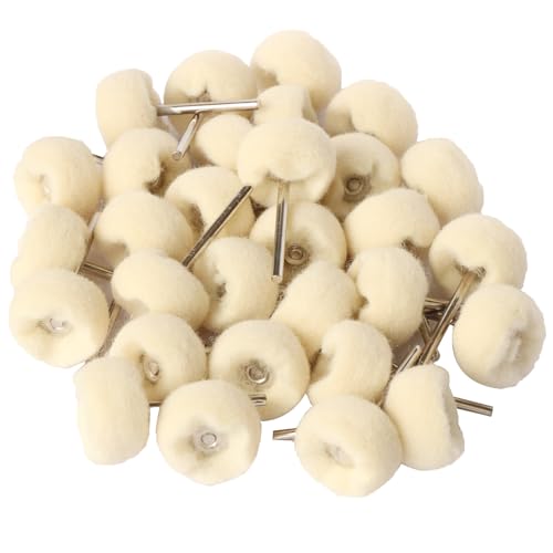 30pcs Cashmere Polishing Buffing Wheel for Rotary Tool - Polishing Wheel or Silver Polish Wheel - Watch & Jewelry Polishing - style: Cashmere
