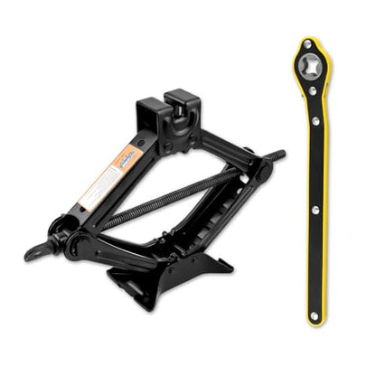 1.5T Scissor Jack for Car,Heavy Duty Scissor Car Jack Kit with Saving Effort Ratchet Wrench,Portable Tire Jacks Kit for Cars as Cars Emergency Tool Lift Range 3.94-13.19"