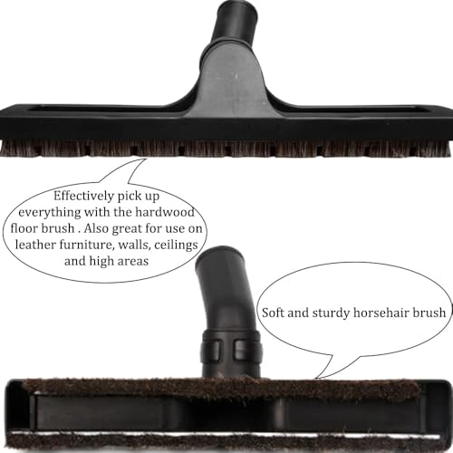 GIB Hardwood Floor Brush 32mm 1 1/4 inch 360 Degrees Swivel Head 12in Wide Multi Surface Vacuum Attachment - size: 1 PCS