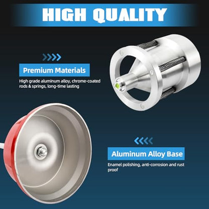 8MILELAKE Portable Bubble Wheel Balancer, Heavy Duty Hubs Wheel Tire Balancer with Bubble Level, Rim Tire Balancing Machine for Car & Light Truck