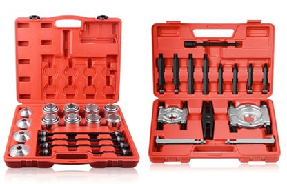 DAYUAN Pull and Press Sleeve Kit with 28 Pcs Bundle with 14pcs Bearing Separator Puller Set