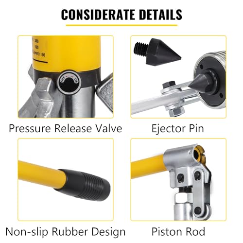VEVOR Hydraulic Gear Puller, 15 Ton Max. Capacity Hydraulic Puller, 2 or 3 Jaws Bearing Hub Separator, 3.9"- 11.8" Hydraulic Puller Separator Tool for Pulling Hubs, Flanges, Gears, Bearings