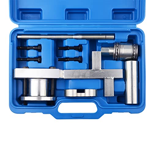 DAYUAN Crankshaft Pulley Puller Set Crankshaft Damper Pully Removal Install Tool | Remove and Install Crank Pulley，Compatible with Jaguar & Land Rover 3.0L V6 5.0L V8, Replaces OEM 303-1437 to 303-1441, Case