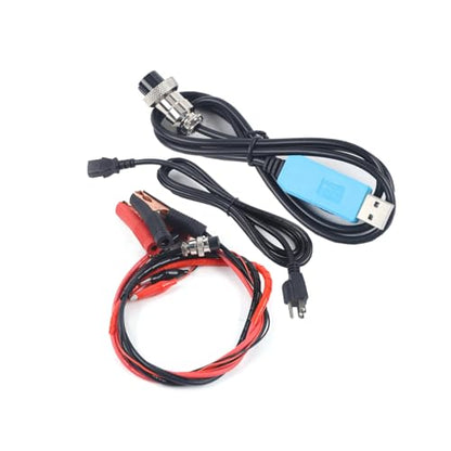 Battery Tester Electronic Load 0.1-40A Large Current Lithium Battery Charge Discharge Capacity Tester, Time/Cut-Off Current/Manual Charge Discharge Termination - style: Electronic Battery Tester Load