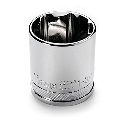 Titan 62038 1/2" Drive 6 Pt. Socket - 1-3/16" - size: 1-3/16"