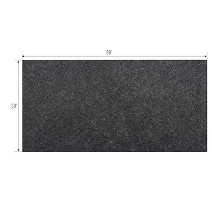 2 Pcs 59 x 30 Inch Oil Spill Mat for Driveway Garage Under Car Leaks Absorbent Oil Pad, Black Polyester Mat Garage Floor Protecting with Waterproof Backing, Reusable, Washable, Non Slip - size: 2PACK 59x30 Inch