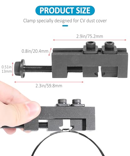 Zlirfy CV Boot Clamp Tool,CV Boot Clamp Pliers,CV Joint Boot Clamps Removal Tool,Car Accessories Drive Shaft Clamping Tool,Automotive CV Axle Boot Clamping Tool,Fits Most Car Models,OEM 09521-24010