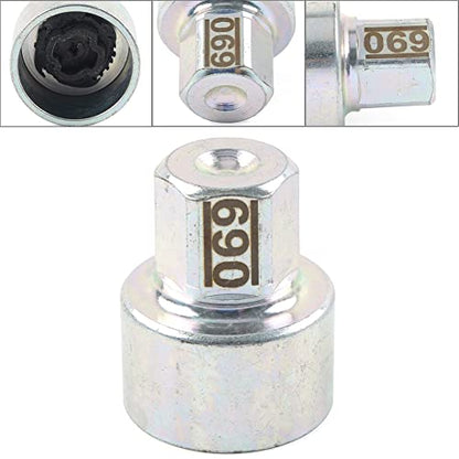 SIKUAI Wheel Lock Lug Nut Remover Kit, Automotive Wheel Anti-Theft Screw Removal Key Socket For BMW MINI 1 / COOPER/COOPER S & JCW, Pattern 9