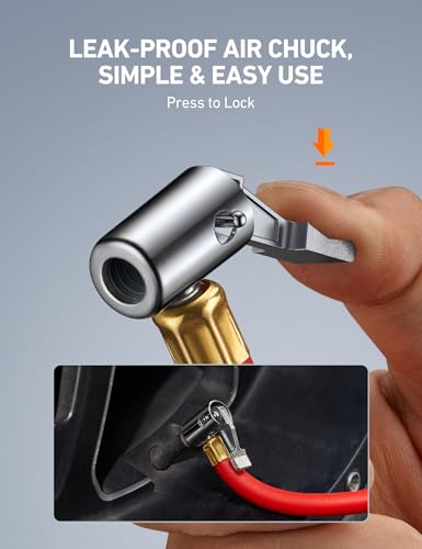 AstroAI T1 Digital Tire Pressure Gauge with Inflator, 3-250 PSI Air Chuck with Pressure Gauge, Heavy Duty with Quick Connect Coupler, Calibrated to ANSI B40.7 Grade 2A - size: Digital 3-250 psi