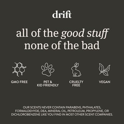 Drift Car Air Freshener - The Original Wood Air Freshener - Car Odor Eliminator - Long Lasting Scent - Auto Accessories - Metal Clip - Essential Oils - Clean Ingredients - Amber Scent Starter Kit
