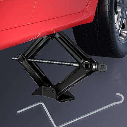 Scissor Screw Jack Lift for Car Van Vehicles 2 Ton 4.2-15 Inch Portable with Handle for Spare Tire Changing Remove(2 Pack) - size: 2 Ton Scissor jack (2 pack)