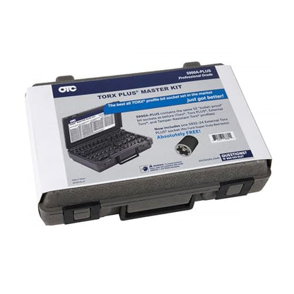 OTC 5900A-Plus 53 Piece Master Torx Bit Socket Set - Includes Multiple Torx Styles (Standard, Plus, External. Tamper Resistant) and Storage Case