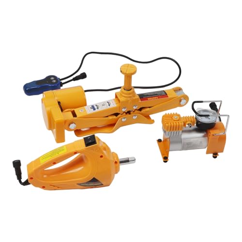 Electric Car Jack Kit, Portable Scissor Lift, Powerful 12V for SUV Truck Tires, Steel