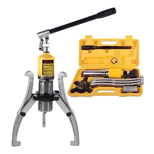 10 Ton Hydraulic Gear Puller Kit – 2 or 3 Jaws Bearing Hub Separator with Case for Hubs, Bearings, Gears - size: 15 Ton