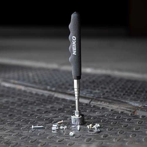 NEIKO 53425A Magnetic Pickup Tool, 25 Lb Telescoping Tool, 30" Long Extendable Magnet Pick Up Tool, Non-Slip Grip Wand, Telescopic, 7" Short Stick, Extra Strong - size: 25 Pound, style: Pick Up Tool