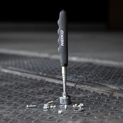 NEIKO 53425A Magnetic Pickup Tool, 25 Lb Telescoping Tool, 30" Long Extendable Magnet Pick Up Tool, Non-Slip Grip Wand, Telescopic, 7" Short Stick, Extra Strong - size: 25 Pound, style: Pick Up Tool