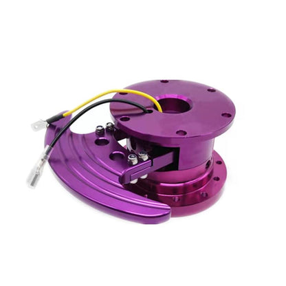 Tilt Racing Steering Wheel Quick Release Hub Kit Adapter Body Removable Snap Off Boss Kit (Purple) - color: PURPLE