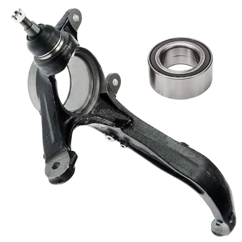Detroit Axle - 2pc Front Right Knuckle Kit for 2008-2012 Honda Accord 2009-2014 Acura TSX, Passenger Side Steering Knuckle, Wheel Bearing Assembly 2010 2011 Replacement - size: 2UW471974/Kit