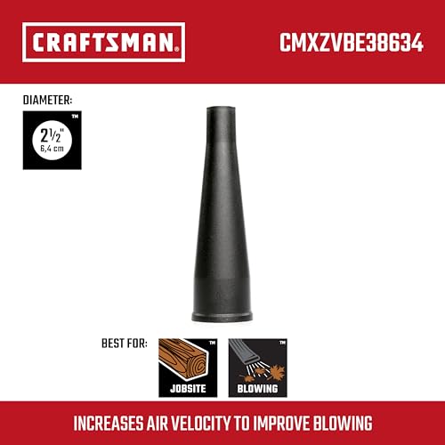 CRAFTSMAN CMXZVBE38634 2-1/2 in. Blower Nozzle Wet Dry Vac Attachment - style: Blower Nozzle