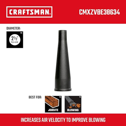 CRAFTSMAN CMXZVBE38634 2-1/2 in. Blower Nozzle Wet Dry Vac Attachment - style: Blower Nozzle