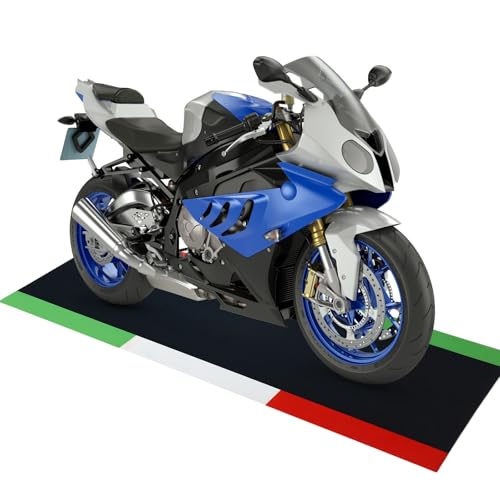 Drydiet Motorcycle Mat Garage Floor Rug Washable Parking Mats for Garage Floors Non Slip Oil Absorbent Pad Rubber Backing Layer Protects Floor(Multicolor,78 x 31 Inch) - color: Multicolor, size: 78 X 31 Inch