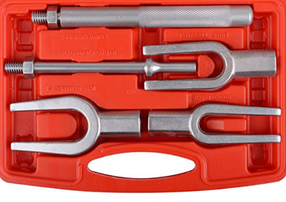 DAYUAN 5Pcs Pickle Fork Tool Set Ball Joint Separator Tie Rod Removal Kit | for Separating Ball Joints/Pitman Arms/Tie Rods, CR-V Steel, Air & Hammer Compatible, for Car Van Light Truck