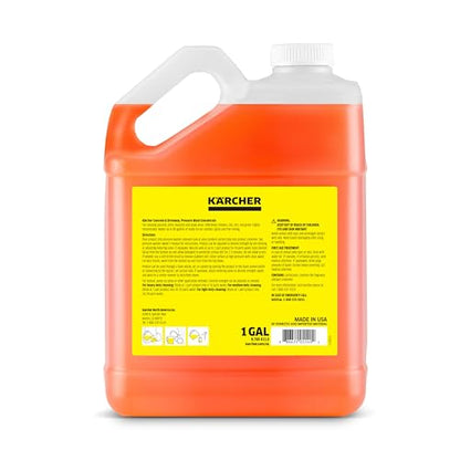 KÄRCHER Concrete & Driveway Cleaner, Cleans Concrete, Brick, Mansory, and Stone Areas, Highly Concentrated, Makes up to 40 gal of Cleaner, Readily Biodegradable, For Pressure Washers - style: Concrete & Driveway Cleaner