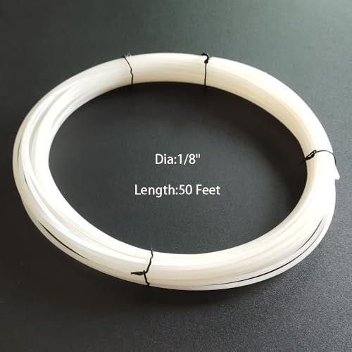 50 Feet White HDPE Plastic Welding Rod,1/8" Diameter,High Density Polyethylene Welding Rod for Car Bumper,Water Tanks,Canoe and Plastic Bins - color: White