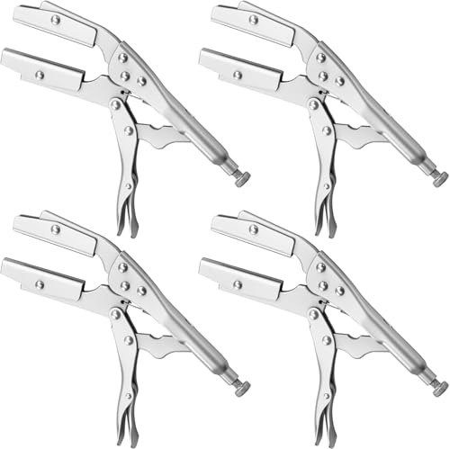 NYXOVA Radiator Hose Clamp Set, 4 Pack 10" Self-Locking Pinch Off Pliers, Pipe Sealing Lock Tool for Automobile Radiator Pipes, Fuel Hoses, Water & Vacuum Lines, Hose Clamp