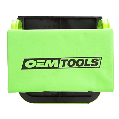 OEMTOOLS 24948 Cushioned Creeper Seat (with Tool Tray) | Comfortable Rolling Mechanic’s Seat with Ample Tool Storage – 11-1/2” x 12-1/2 Tool Tray | Rated for Up to 330 Lbs. | Green