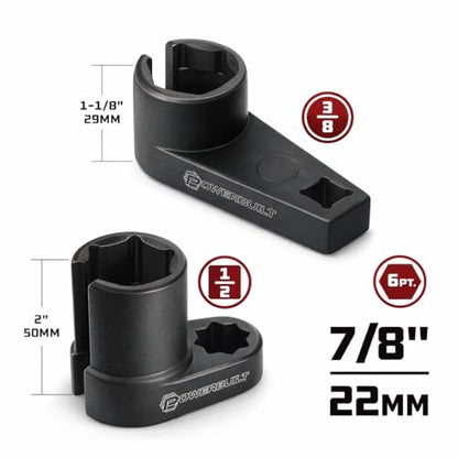 Powerbuilt 7-Piece Specialty Sensor and Switch Socket Set – Removes Oxygen Sensors, Oil Pressure Switches, Thermal Sensors, Includes Storage Case - 648992 - style: 7 Piece Oxygen Sensor Socket Set
