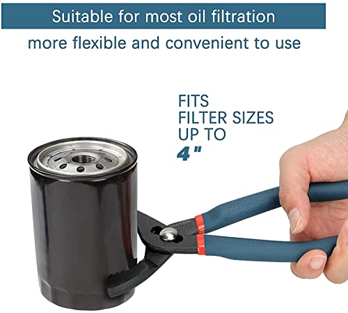 Oil Filter Wrench Set, 12" & 16" 2pcs Adjustable Pliers, Removal Tool, Universal, No Slipping - size: 12"+16"