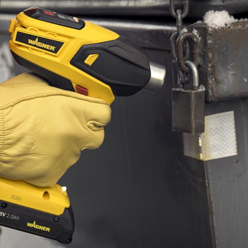 Wagner SprayTech 2426866 FURNO 550 18V – Includes 1 Battery and Charger Heat Gun, Yellow - size: FURNO 550 Cordless (1 Battery)