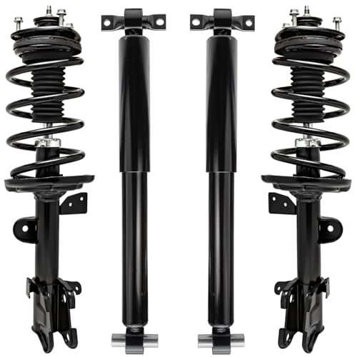 Detroit Axle - Front Struts & Coil Springs Rear Shock Absorbers Replacement for 2009-2015 Honda Pilot - 4pc Set - size: 4AQ47468/ strut shock kit