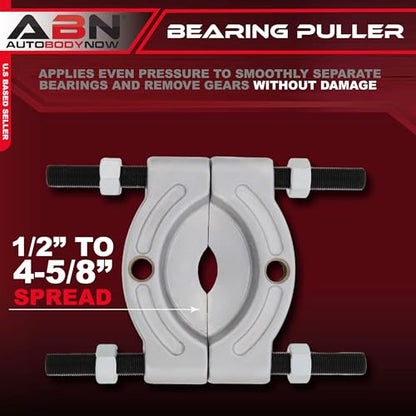 ABN Bearing Puller with 1/2in to 4-5/8in Jaw – Splitter Tool for Wheel Hub, Gear Pinion, Bearing Separator