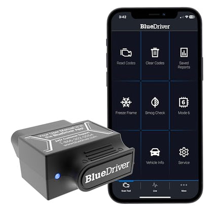 BlueDriver Bluetooth Pro OBDII Scan Tool for iPhone & Android - No Subscription Fee - OBD2 Car Scanner and Code Reader - Diagnose Check Engine, ABS, SRS, Airbag & 7000+ Issues on Vehicles 1996+ - size: Pro