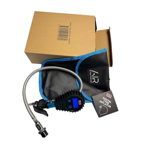 ARB ARB601A Digital Tire Pressure Gauge with Braided Hose and Chuck, Inflator and Deflator 0-200 Psi / 0-14 Bar / 0-1400 Kpa. Ideal for Fast and Simple 4x4 Off Road Adventures - 2026 Launched