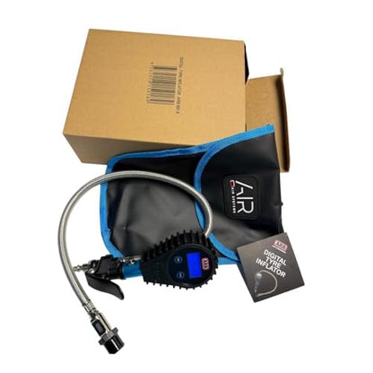 ARB ARB601A Digital Tire Pressure Gauge with Braided Hose and Chuck, Inflator and Deflator 0-200 Psi / 0-14 Bar / 0-1400 Kpa. Ideal for Fast and Simple 4x4 Off Road Adventures - 2026 Launched