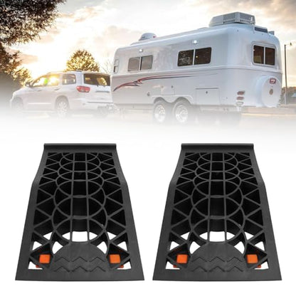 Heavy Duty Tire Ramps 2.44in Lift Low Profile Car Service Ramp Portable Vehicle Maintenance Safe Lifting