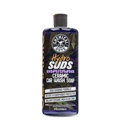 Chemical Guys HydroSuds Ceramic Shine High Foaming Car Wash Soap (Works with Foam Cannons, Foam Guns or Bucket Washes) For Cars, Trucks, Motorcycles, RVs & More, 32 fl oz, Berry Scent - CWS21232 - size: 32 Fl Oz (Pack of 1)