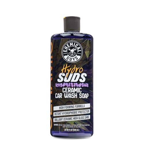 Chemical Guys HydroSuds Ceramic Shine High Foaming Car Wash Soap (Works with Foam Cannons, Foam Guns or Bucket Washes) For Cars, Trucks, Motorcycles, RVs & More, 32 fl oz, Berry Scent - CWS21232 - size: 32 Fl Oz (Pack of 1)
