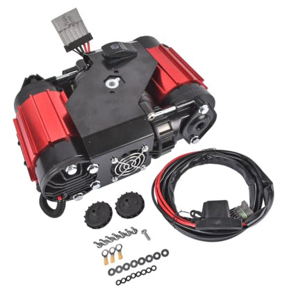 CKMTA12 High Output Twin Air Compressor for Universal, Red | High Output, Universal - color: CKMTA12 Red