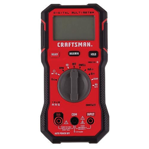 CRAFTSMAN Automotive Digital Multimeter 600V TRMS (CMMT14171)