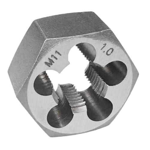 M11x1.0 Metric Hex Rethreading Die Alloy Steel Right Hand Die for Thread Repair and Maintenance - size: M11x1.0