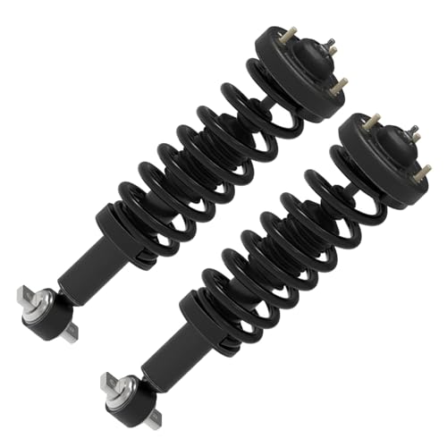 Detroit Axle - 4pc RWD Front Struts Sway Bars for 2021 2022 2023 2024 Ford F-150, 2 Struts with Coil Spring 2 Sway Bar End Links Replacement Suspension Kit - size: 4QS45020/ sway kit