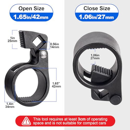 Toolwiz Inner Tie Rod Hex Wrench 1/2'' Drive Repair Removal Tools 27-42mm | Car Truck Vehicle Motorcycle Rod End Removal and Installation, Compatible with Mercedes Benz BMW Toyota Honda Ford Universal
