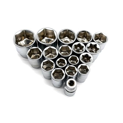72-Tooth 216pcs Ratchet Socket Wrench Set,Wrench And Socket Set | Reversible Ratchet Wrench with Universal Joint And Extension Bars, Mechanics wrench Tool Set for Automotive